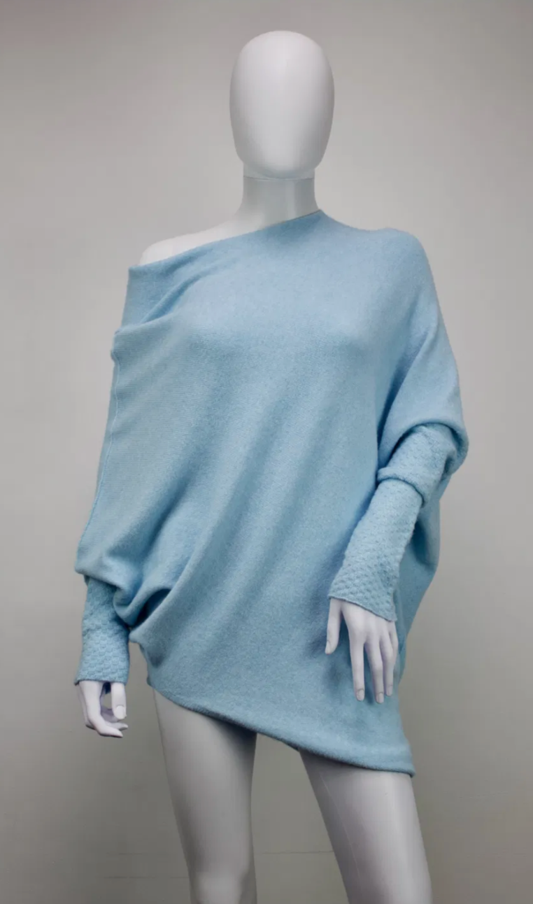 Our Best Selling Asymetrical Jumper! ONE SIZE AND SOFT AND COSY