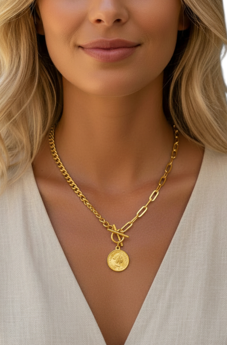 Gorgeous coin necklace