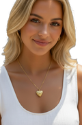 Gold heart locket