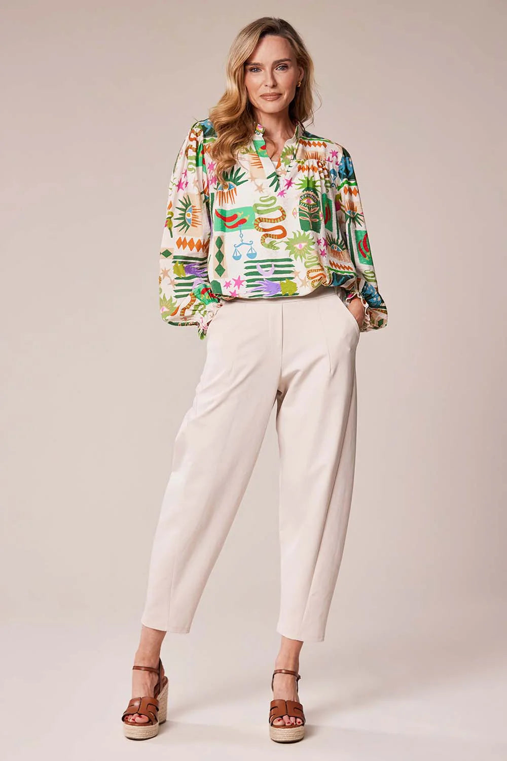 Deck Blouse - Graphic print