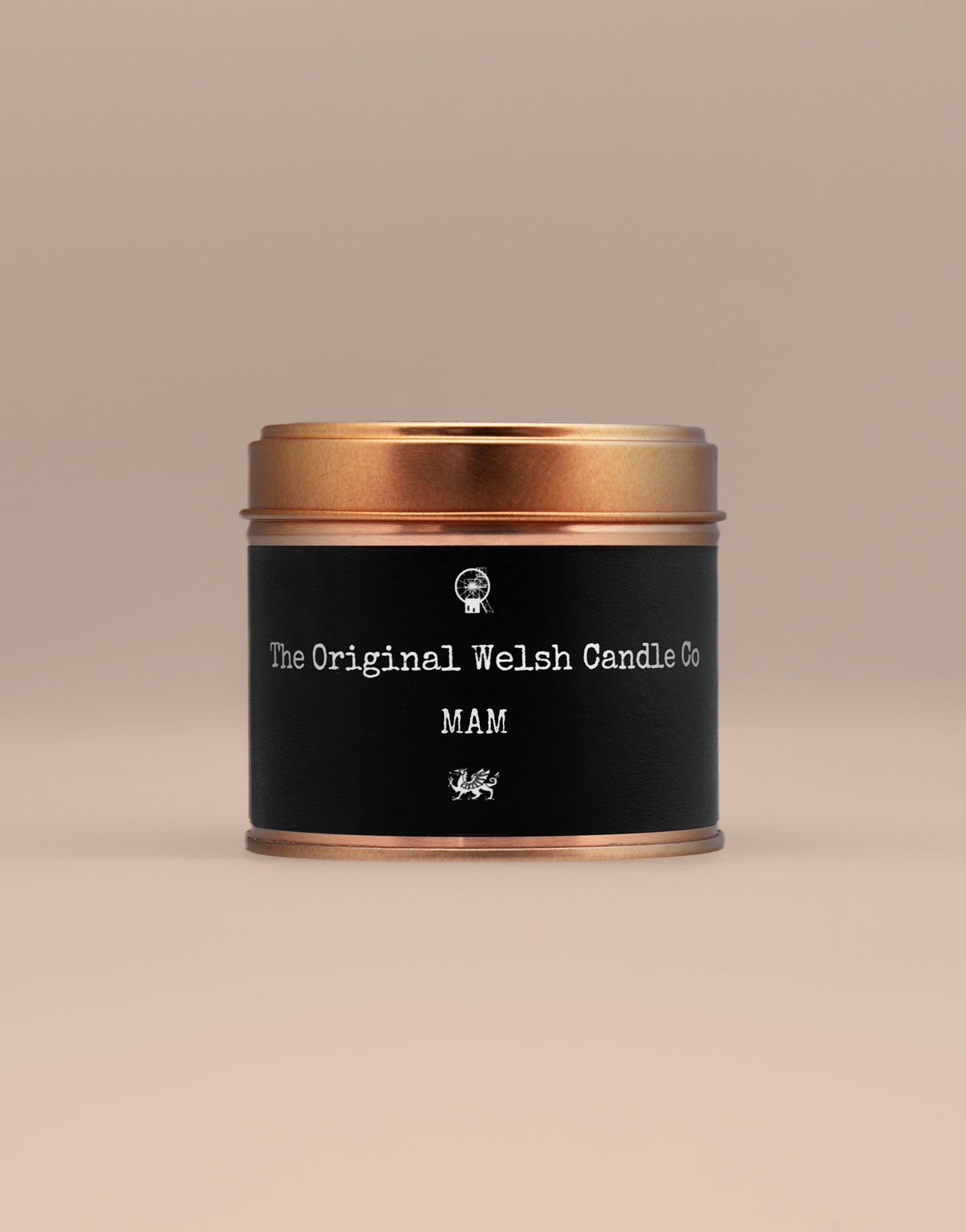 MAM scented soy wax copper tin candle
