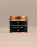 Happy Birthday / Penblwydd Hapus scented copper tin candle scented with fresh tea