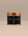 Coal scented soy candle