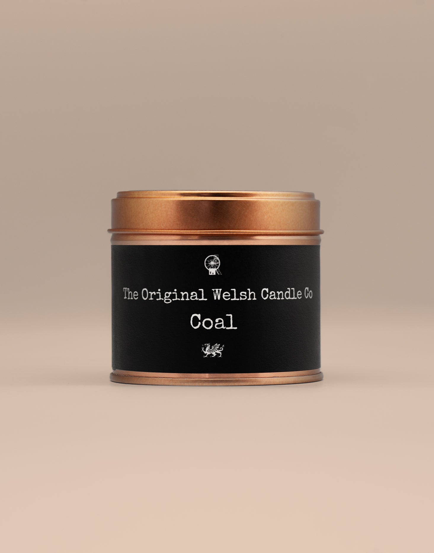 Coal scented soy candle