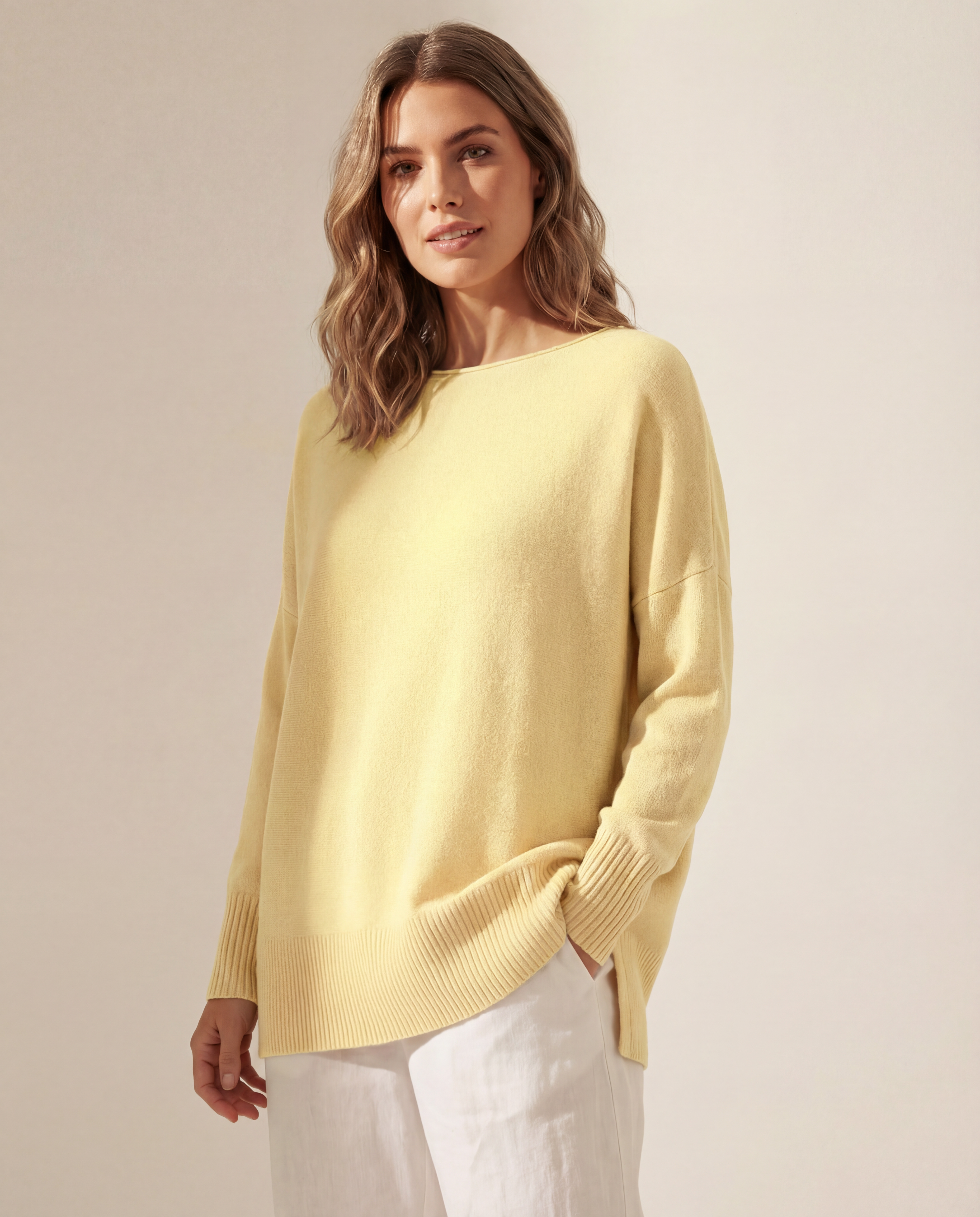 Classic oversized knitted jumper
