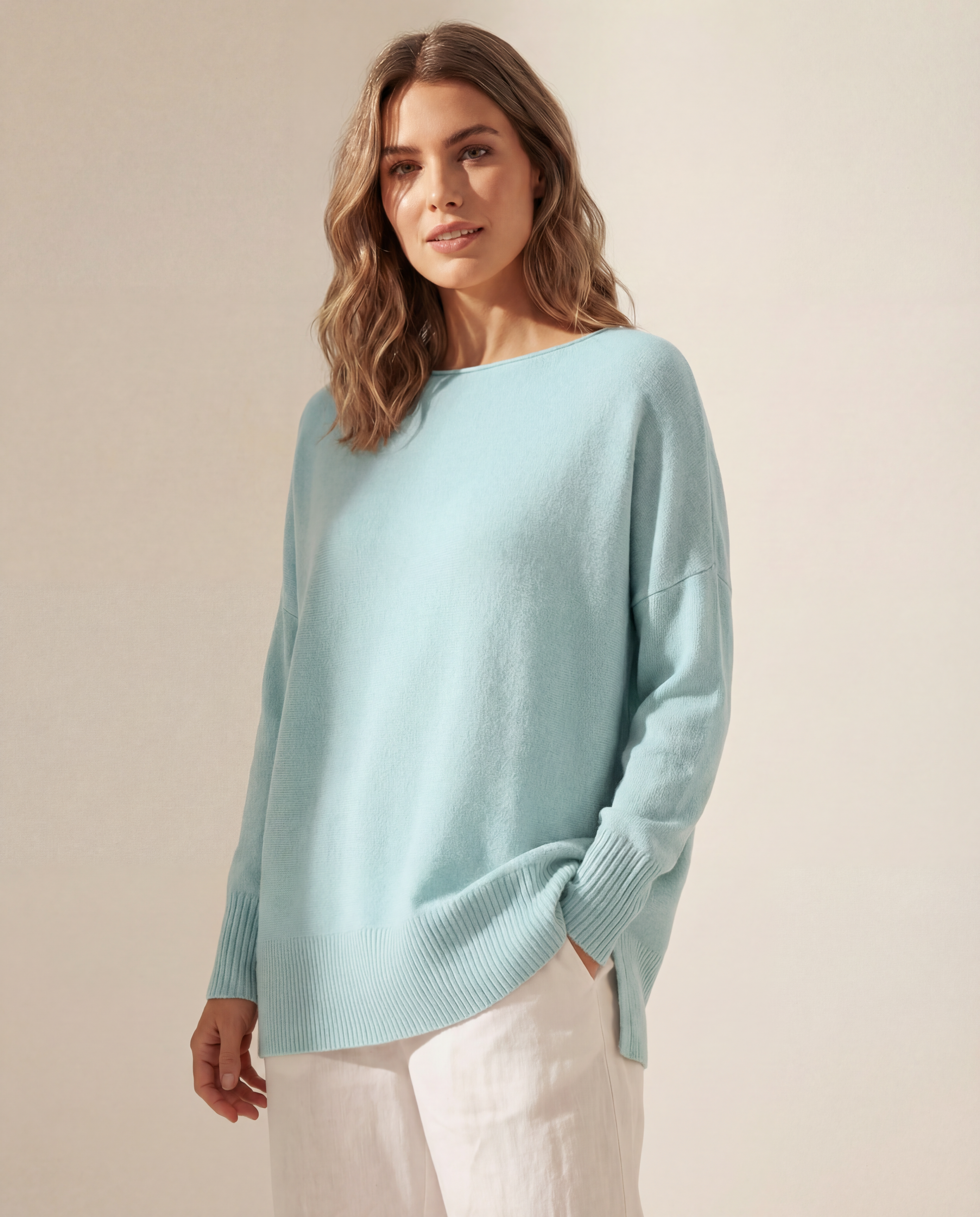 Classic oversized knitted jumper