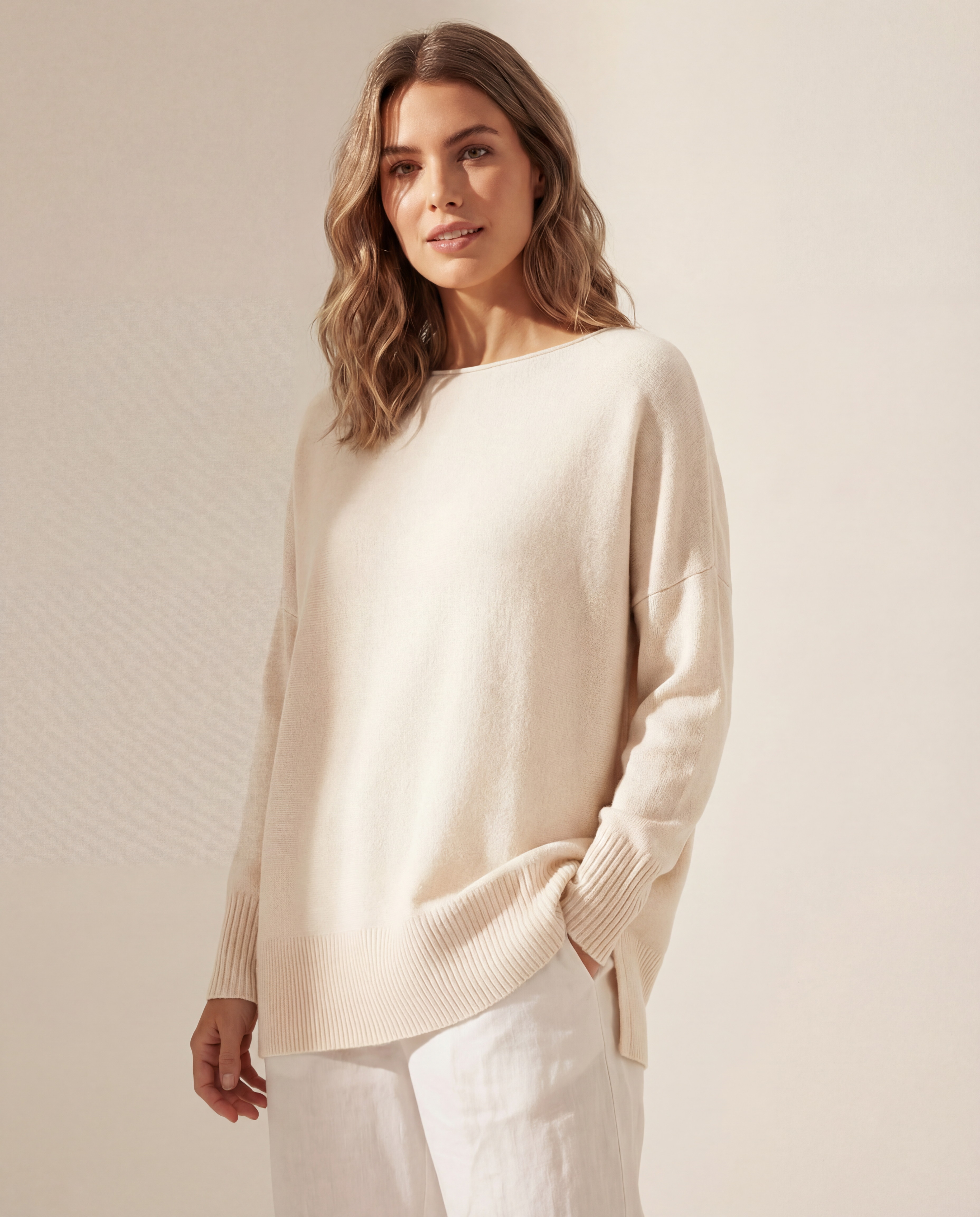 Classic oversized knitted jumper