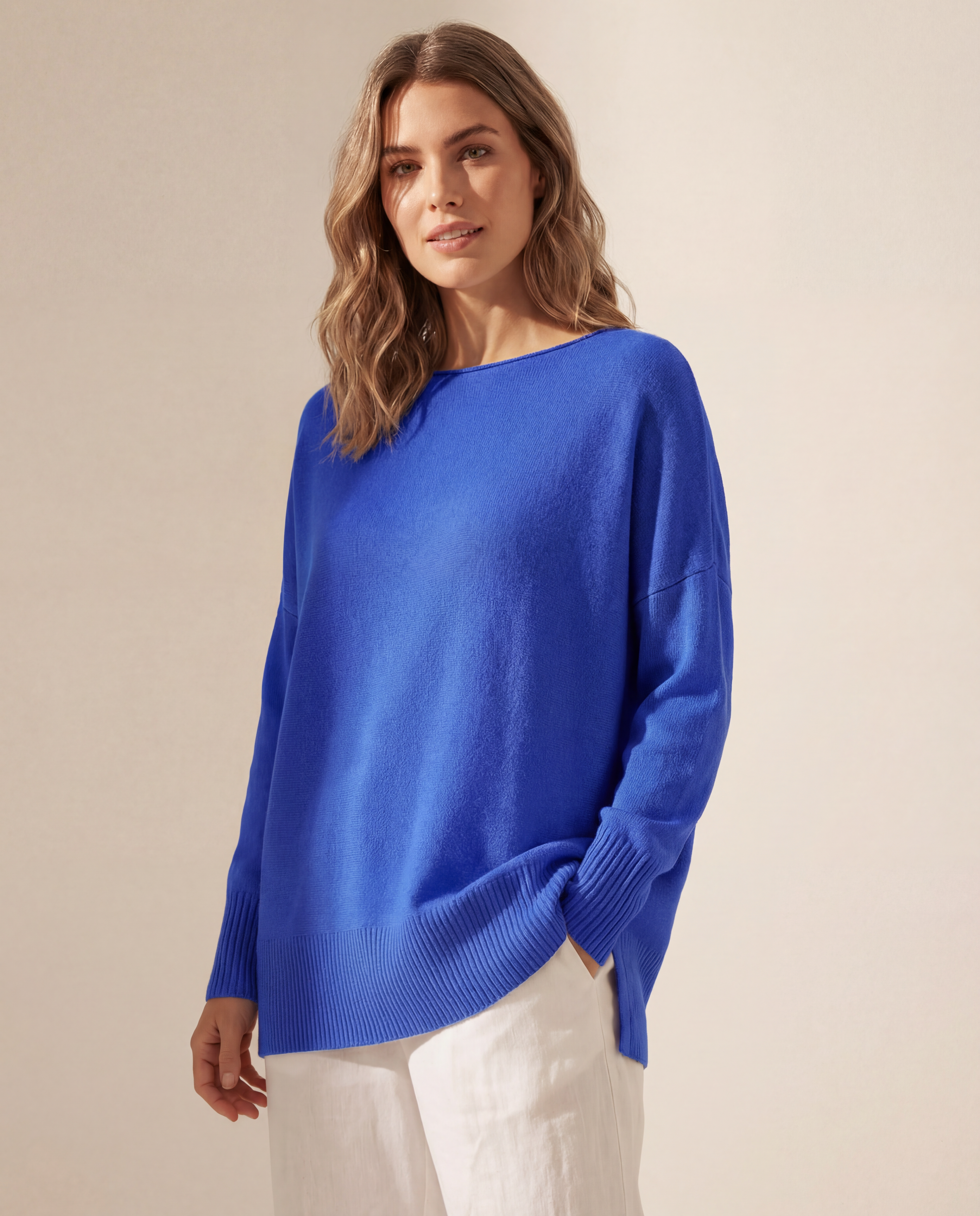 Classic oversized knitted jumper