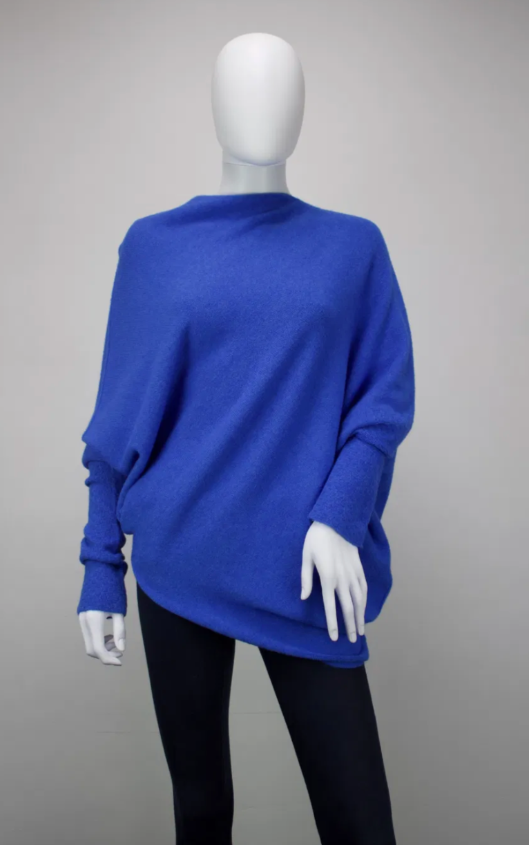 Our Best Selling Asymetrical Jumper! ONE SIZE AND SOFT AND COSY