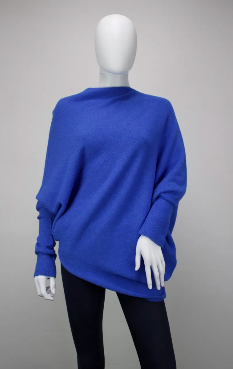 Our Best Selling Asymetrical Jumper! ONE SIZE AND SOFT AND COSY