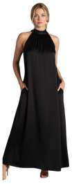 The LEE halterneck flowing dress - One Size
