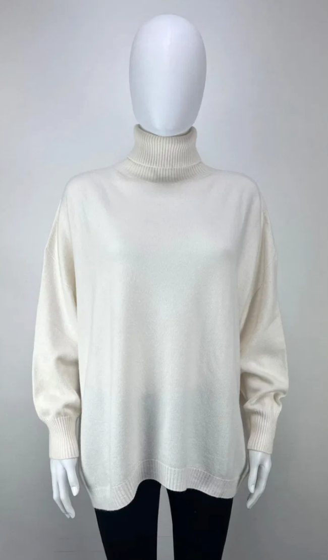 "The Donna May" Oversized polo neck jumper One Size 10-20