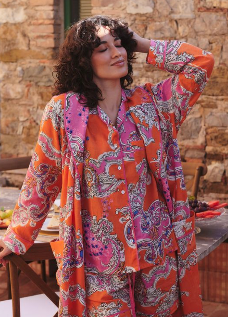 One Hundred Stars Pyjamas Orange Cartouche