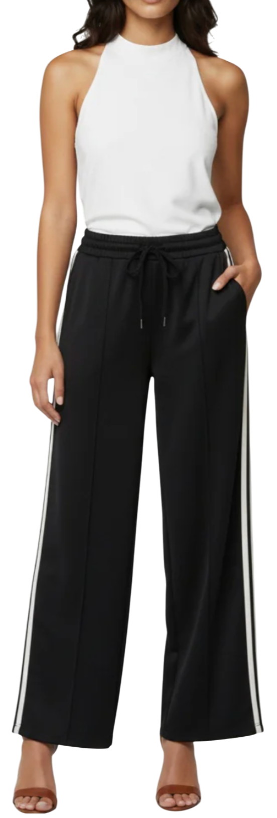 Joggers with white stripe