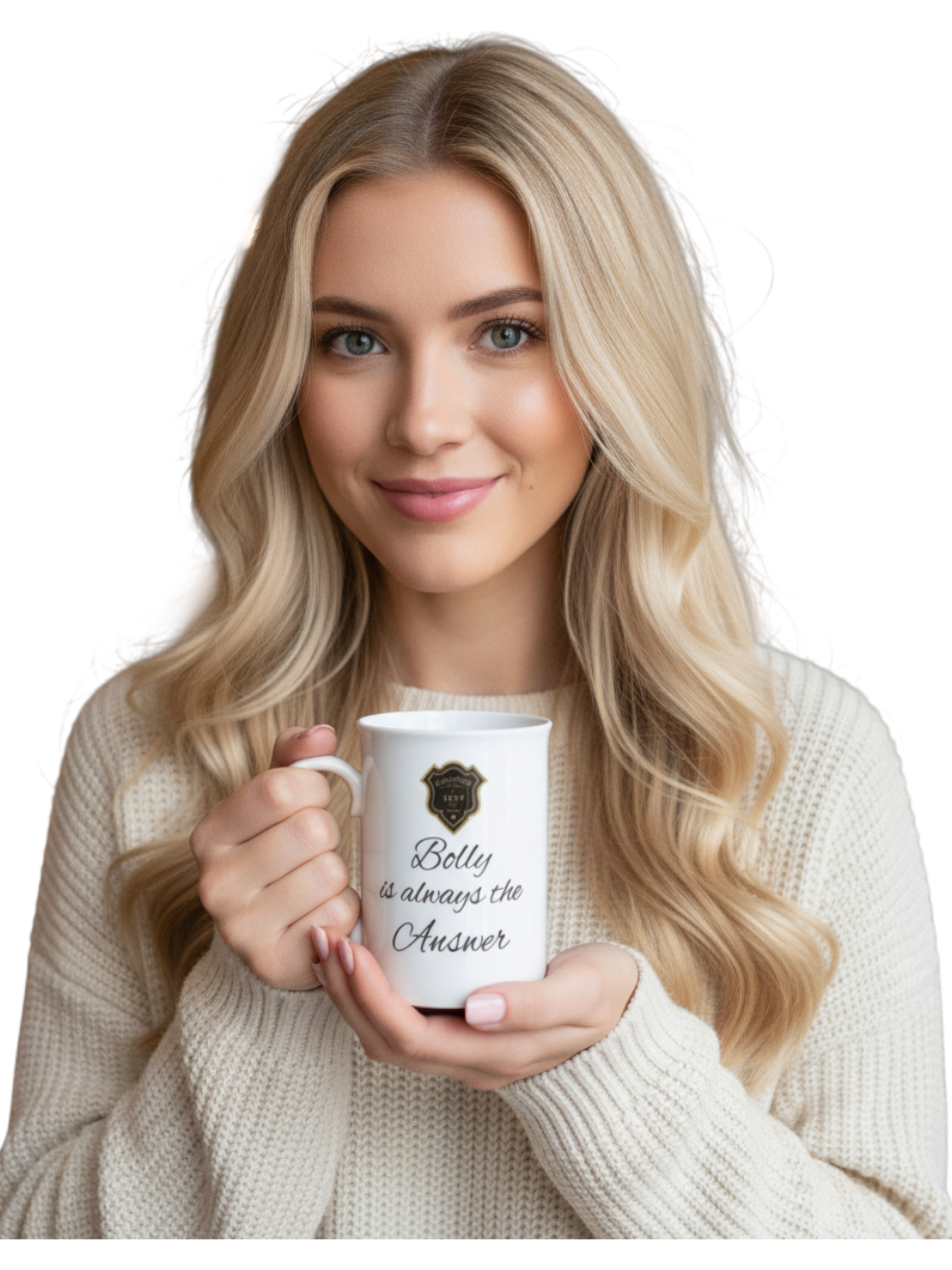 Bone China Mug 'Bolly is always the answer!'