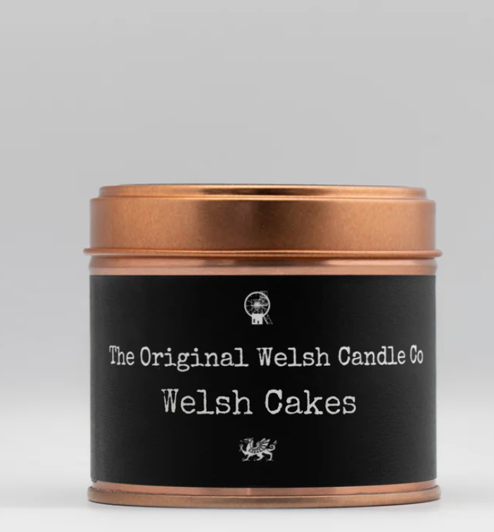Welshcake Copper tin scented candle.