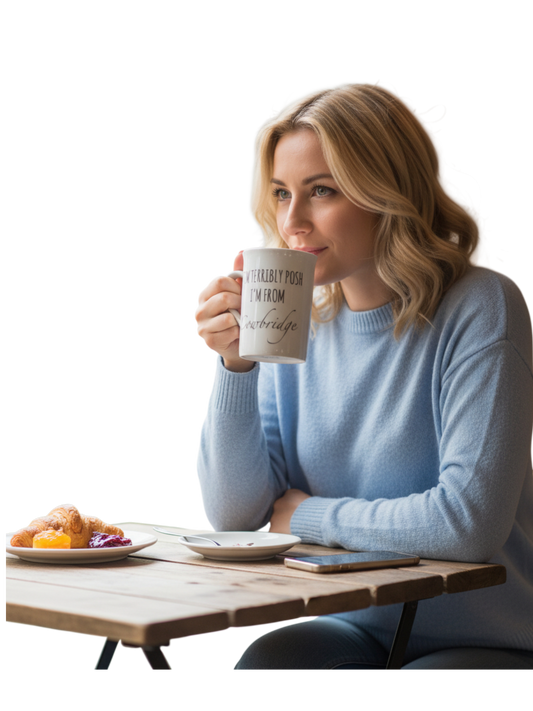 Bone China Mug,  'I'm terribly posh i'm from Cowbridge'!