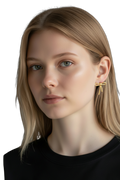 GOLD coloured Bow studs