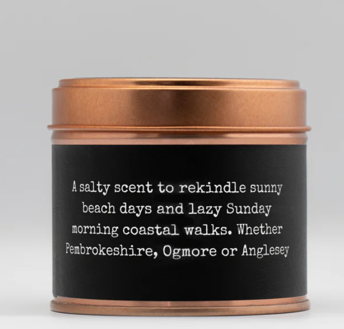Heritage Coast copper tin candle Sea Salt & Samphire