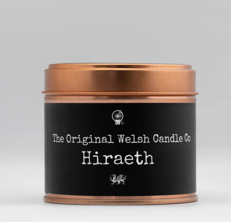 Hiraeth copper tin candle scented with patchouli & Cedarwood