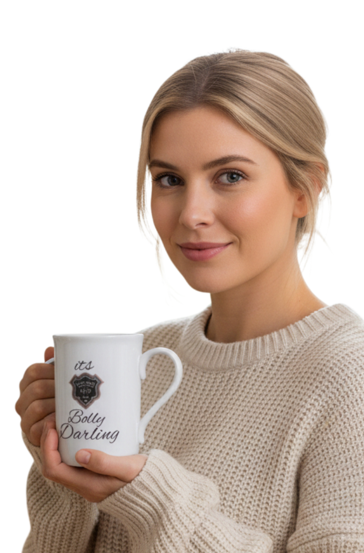 Bone China Mug 'Its bolly darling'