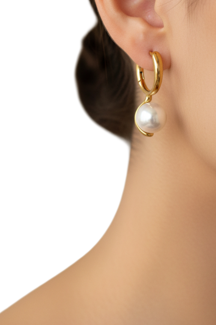 Pearl Hoops