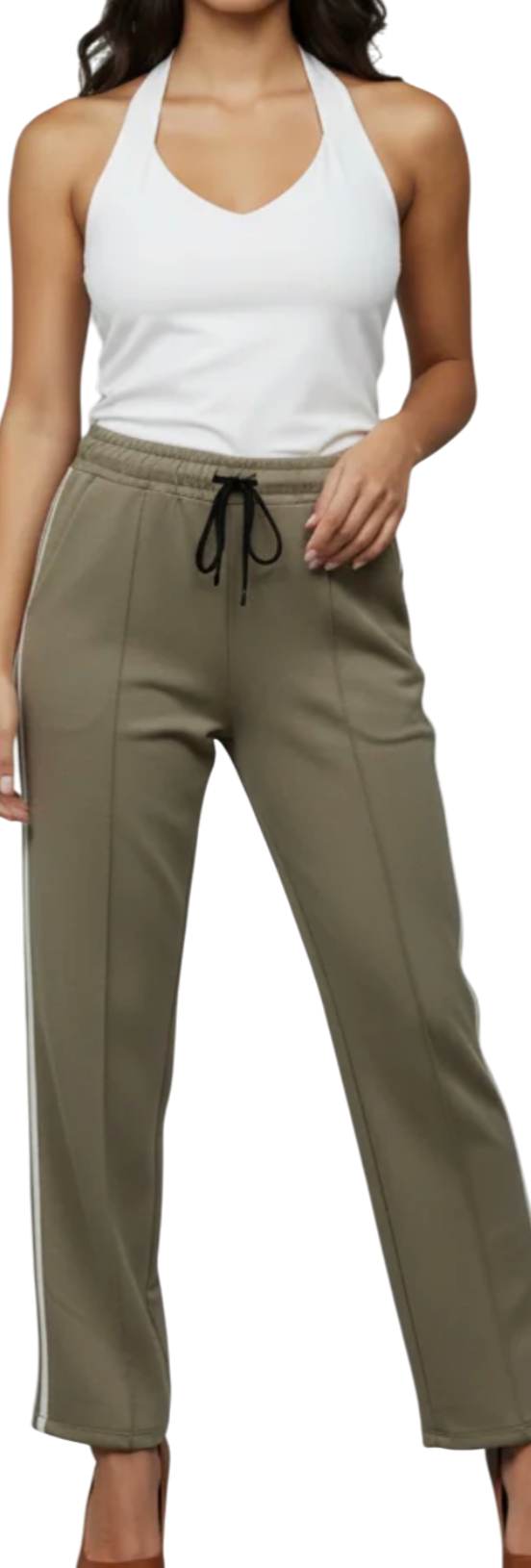 Joggers with white stripe