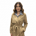 Funky layered Mac trench coat