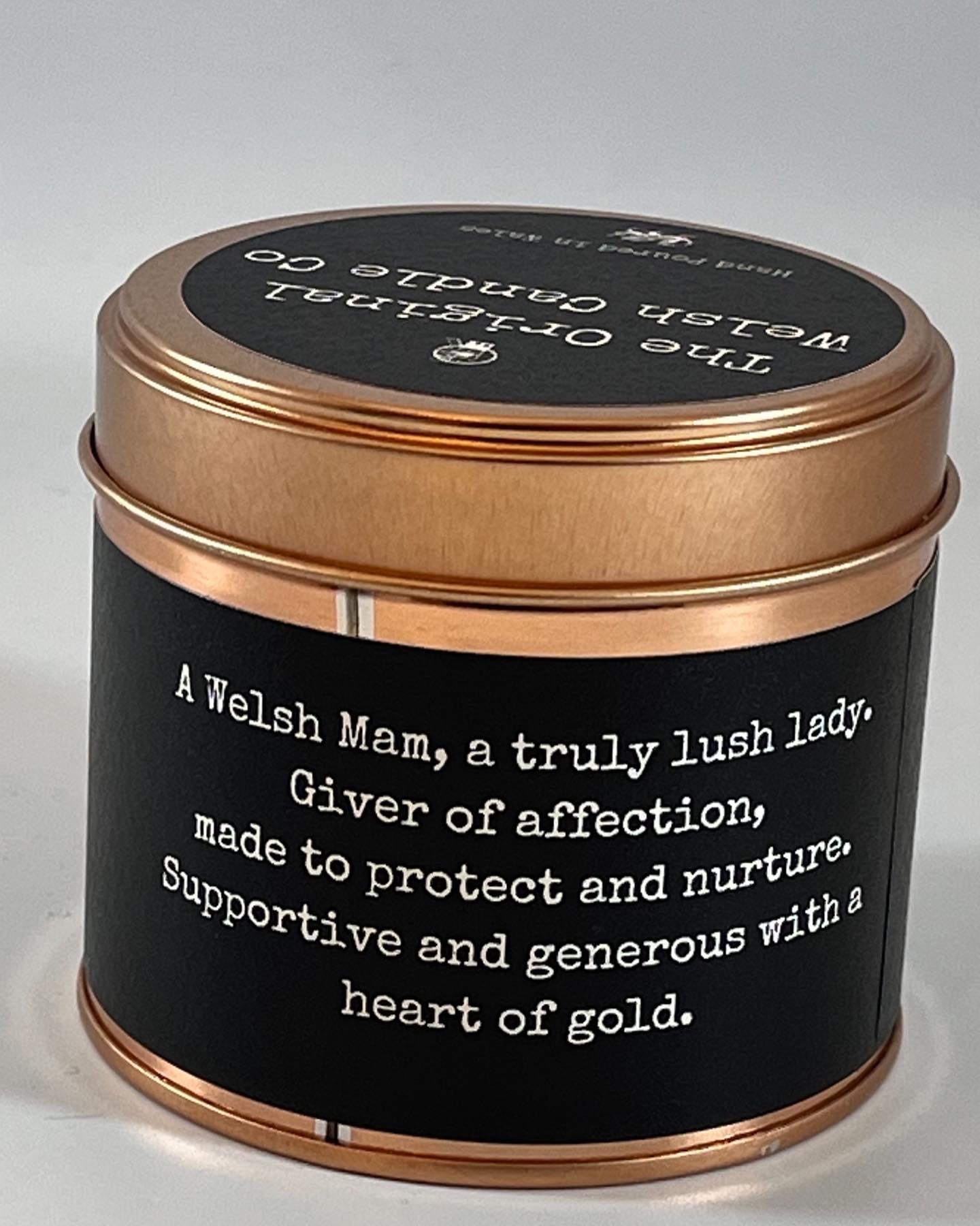 MAM scented soy wax copper tin candle