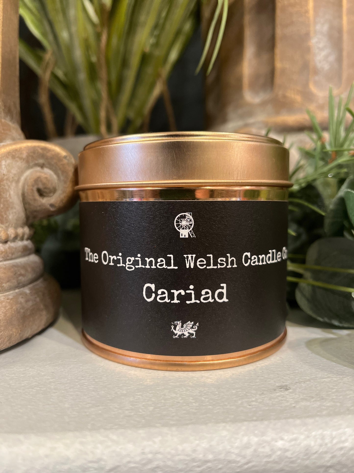 Cariad Welsh Candle Gift Set - Amber & Sandalwood