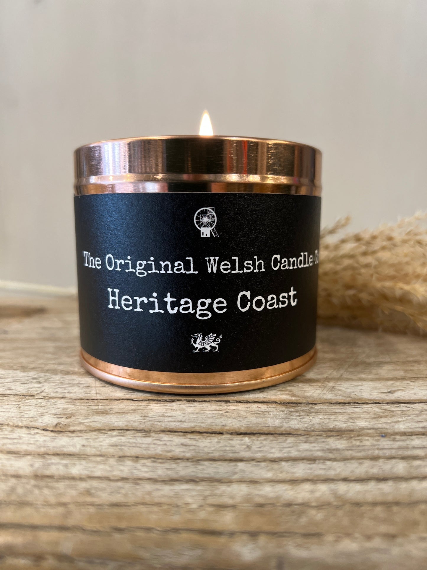 Heritage Coast copper tin candle Sea Salt & Samphire
