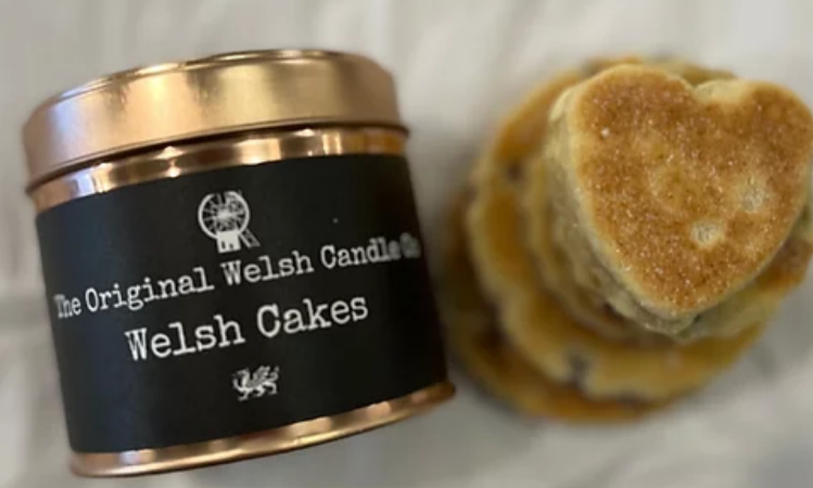 Welsh cake Copper tin scented candle.